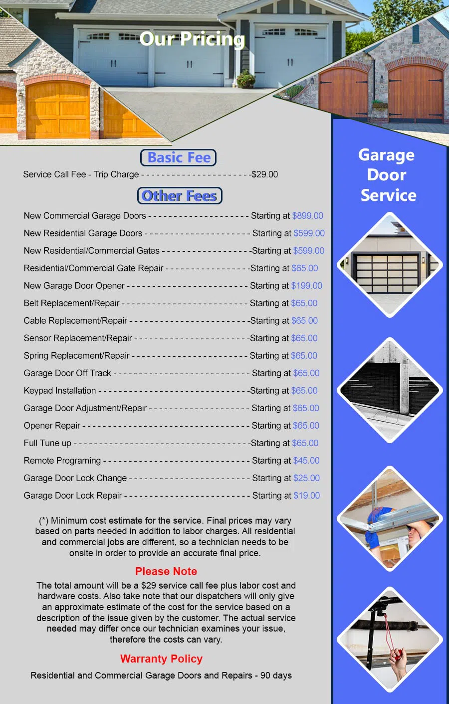Metro Garage Door Service San Antonio, TX 210-245-7073